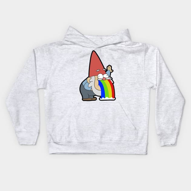 Gnome Puke Kids Hoodie by timbo